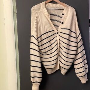 Alex Mill Chunky Striped Cardigan Size M